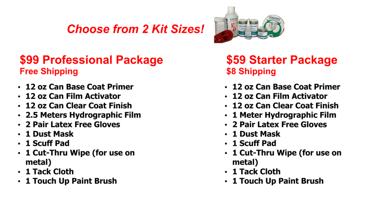 Choose from 2 Kits